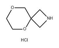 5,8-二氧杂-2-氮杂螺[3.5]壬烷(盐酸盐) 结构式