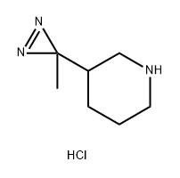 3-(3-甲基-3H-二氮杂-3-基)-哌啶盐酸盐(1:1) 结构式