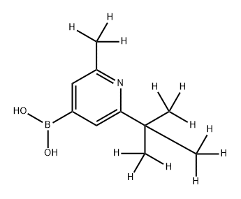 [2-Methyl-6-(tert-butyl)-d12]-pyridine-4-boronic acid 结构式