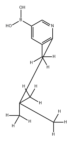 [5-Methyl-6-(tert-butyl)-d12]-pyridine-3-boronic acid 结构式