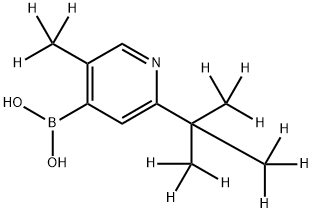 [3-Methyl-6-(tert-butyl)-d12]-pyridine-4-boronic acid 结构式