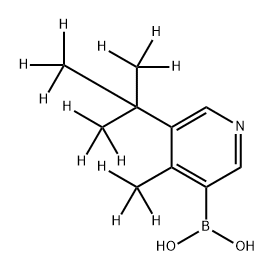 [4-Methyl-5-(tert-butyl)-d12]-pyridine-3-boronic acid 结构式