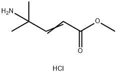 4-氨基-4-甲基-2-戊烯酸甲酯盐酸盐 结构式