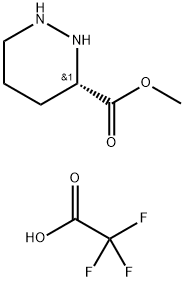 (S)-六氢哒嗪-3-羧酸甲酯双(2,2,2-三氟乙酸酯) 结构式