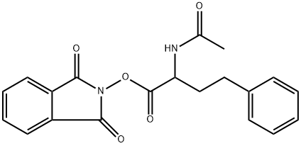 Benzenebutanoic acid, α-(acetylamino)-, 1,3-dihydro-1,3-dioxo-2H-isoindol-2-yl ester 结构式