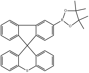 3-硼酸频哪醇酯螺[9H-芴-9,9′-[9H]硫杂蒽] 结构式