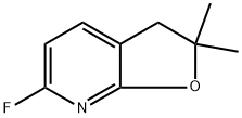 6-氟-2,2-二甲基-2,3-二氢呋喃[2,3-B]吡啶 结构式