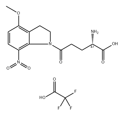 化合物 MNI-CAGED-L-GLUTAMATE TFA 结构式