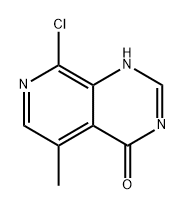 8-氯-5-甲基吡啶并[3,4-D]嘧啶-4(3H)-酮 结构式