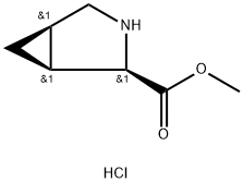 methyl (1S,2R,5R)-3-azabicyclo[3.1.0]hexane-2-carboxylate hydrochloride 结构式