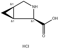 (1S,2R,5R)-3-azabicyclo[3.1.0]hexane-2-carboxylic acid hydrochloride 结构式