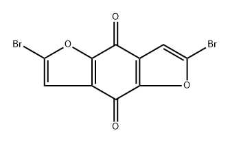 2,6-Dibromobenzo[1,2-b:4,5-b']difuran-4,8-dione 结构式