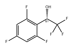 (S)-2,2,2-trifluoro-1-(2,4,6-trifluorophenyl)ethan-1-ol 结构式