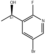 (R)-1-(5-溴-2-氟吡啶-3-基)乙-1-醇 结构式