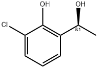 (S)-2-chloro-6-(1-hydroxyethyl)phenol 结构式