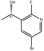 (S)-1-(5-溴-2-氟吡啶-3-基)乙-1-醇 结构式