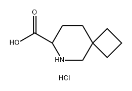 6-AZASPIRO[3.5]NONANE-7-CARBOXYLIC ACID HYDROCHLORIDE 结构式