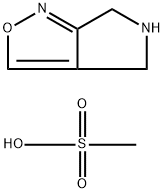 4H,5H,6H-pyrrolo[3,4-c][1,2]oxazole methanesulfonic acid 结构式