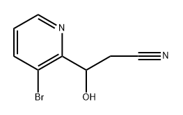 2-Pyridinepropanenitrile, 3-bromo-β-hydroxy- 结构式