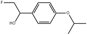 α-(Fluoromethyl)-4-(1-methylethoxy)benzenemethanol 结构式