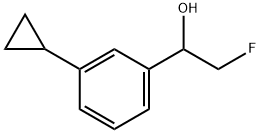 3-Cyclopropyl-α-(fluoromethyl)benzenemethanol 结构式