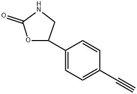 5-(4-乙炔基苯基)噁唑烷-2-酮 结构式