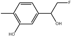 α-(Fluoromethyl)-3-hydroxy-4-methylbenzenemethanol 结构式