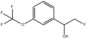 α-(Fluoromethyl)-3-(trifluoromethoxy)benzenemethanol 结构式