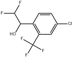 4-Chloro-α-(difluoromethyl)-2-(trifluoromethyl)benzenemethanol 结构式