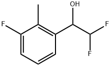 α-(Difluoromethyl)-3-fluoro-2-methylbenzenemethanol 结构式