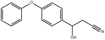 β-Hydroxy-4-phenoxybenzenepropanenitrile 结构式