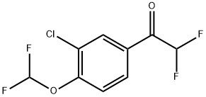 1-(3-chloro-4-(difluoromethoxy)phenyl)-2,2-difluoroethanone 结构式