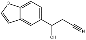 β-Hydroxy-5-benzofuranpropanenitrile 结构式