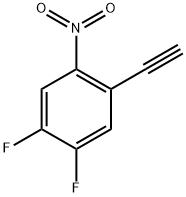 1-乙炔基-4,5-二氟-2-硝基苯 结构式