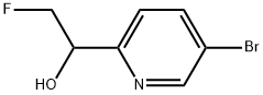5-溴-Α-(氟甲基)-2-吡啶甲醇 结构式