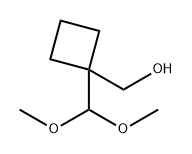 1-(dimethoxymethyl)cyclobutyl]methanol 结构式