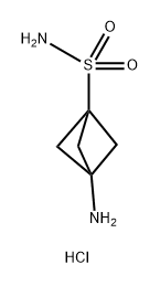 3-AMINOBICYCLO[1.1.1]PENTANE-1-SULFONAMIDE HYDROCHLORIDE 结构式