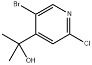 2-(5-bromo-2-chloropyridin-4-yl)propan-2-ol 结构式