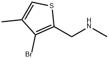 3-Bromo-N,4-dimethyl-2-thiophenemethanamine 结构式