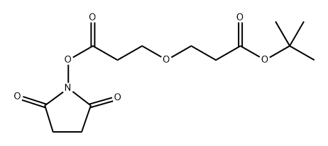 丁氧羰基-聚乙二醇-活性酯 结构式