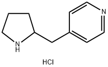 4-(吡咯烷-2-基甲基)吡啶二盐酸盐 结构式
