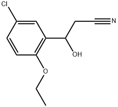 5-Chloro-2-ethoxy-β-hydroxybenzenepropanenitrile 结构式