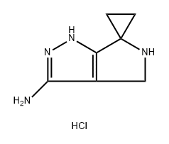 4',5'-dihydro-1'H-spiro[cyclopropane-1,6'-pyrrolo[
3,4-c]pyrazol]-3'-amine dihydrochloride 结构式