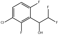 3-Chloro-α-(difluoromethyl)-2,6-difluorobenzenemethanol 结构式