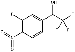 2,2,2-三氟-1-(3-氟-4-硝基苯基)乙烷-1-醇 结构式