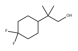 2-(4,4-difluorocyclohexyl)-2-methylpropan-1-ol 结构式