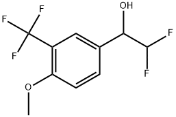 α-(Difluoromethyl)-4-methoxy-3-(trifluoromethyl)benzenemethanol 结构式