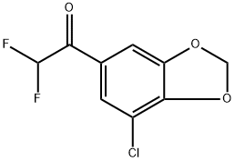 1-(7-chlorobenzo[d][1,3]dioxol-5-yl)-2,2-difluoroethanone 结构式