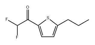 2,2-difluoro-1-(5-propylthiophen-2-yl)ethanone 结构式