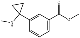 methyl 3-(1-(methylamino)cyclopropyl)benzoate 结构式